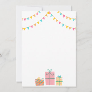 Cartes d'invitation pour annonce de fête d'anniver