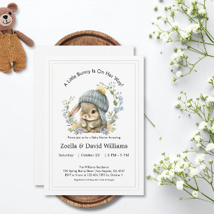 Cartes d'invitation pour Baby Shower Aquarelle Sim