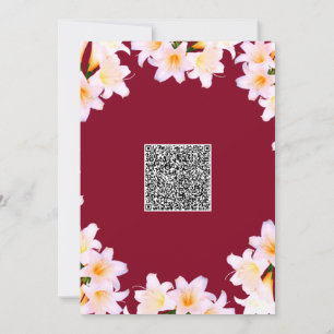 Cartes d'invitation pour Baby Shower aux Lys Blanc