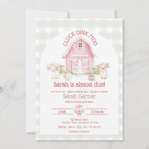 Cartes d'invitation pour Baby Shower avec des Anim