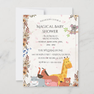 Cartes d'invitation pour Baby Shower Carte perso