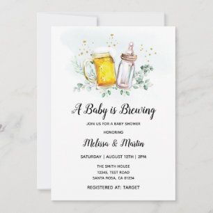 Cartes d'invitation pour Baby Shower "Le Bébé est 