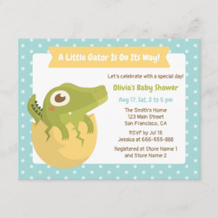 Cartes d'invitation pour Baby Shower pour garçon a