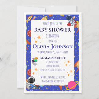 Cartes d'invitation pour Baby Shower sur le thème
