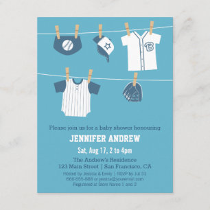 Cartes d'invitation pour Baby Shower sur le thème 