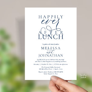 Cartes d'invitation pour déjeuner de mariage, Élég