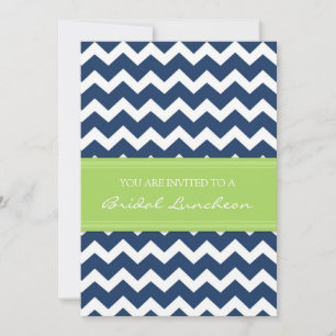 Cartes d'invitation pour déjeuner nuptiale Lime Bl