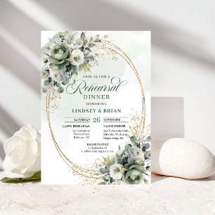 Cartes d'invitation pour dîner de répétition en ve