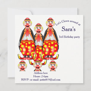 cartes d'invitation pour enfants