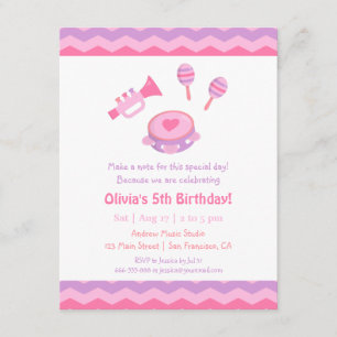 Cartes d'invitation pour fête d'anniversaire de fi