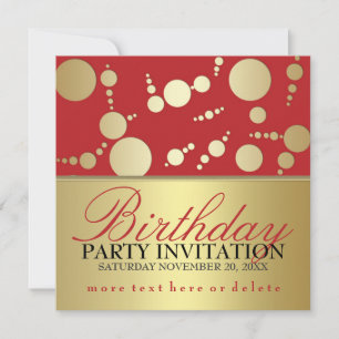Cartes d'invitation pour fête d'anniversaire de st