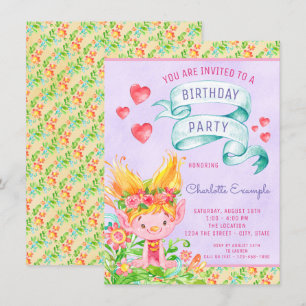 Cartes d'invitation pour fête d'anniversaire de Tr