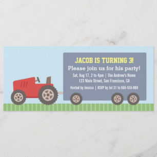 Cartes d'invitation pour fête d'anniversaire de vé