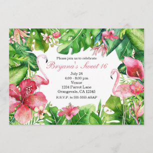 Cartes d'invitation pour fête d'anniversaire d'été