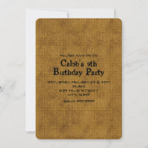 Cartes d'invitation pour fête d'anniversaire garço