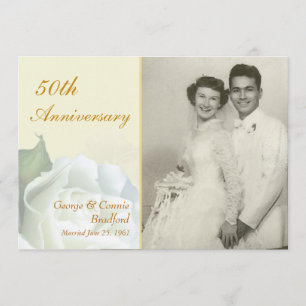Cartes d'invitation pour fête de 50e anniversaire