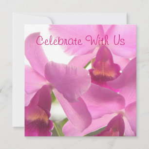 Cartes d'invitation pour la Célébration des Orchid