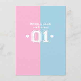 Cartes d'invitation pour la fête d'anniversaire de