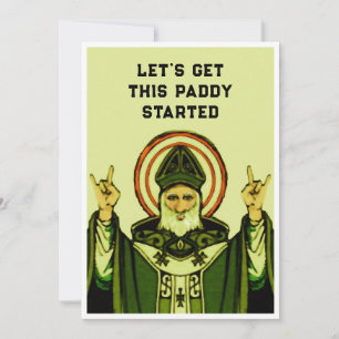 Cartes d'invitation pour la fête de la Saint-Patri