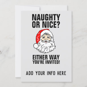 CARTES D'INVITATION POUR LA FÊTE DE NOËL DU PÈRE N