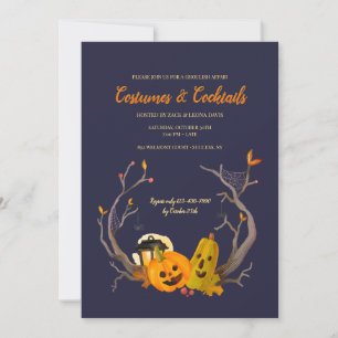 Cartes d'invitation pour la fête d'Halloween du du