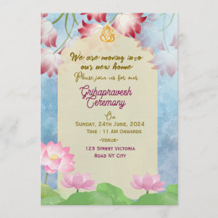 Cartes d'invitation pour la pendaison de crémaillè