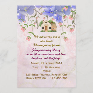 Cartes d'invitation pour la pendaison de crémaillè