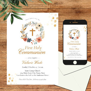 Cartes d'invitation pour la Première Communion ave