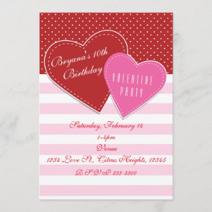 Cartes d'invitation pour la Saint-Valentin avec co
