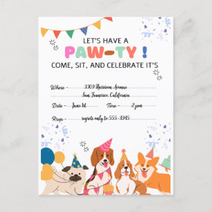 Cartes d'invitation pour l'anniversaire de votre c