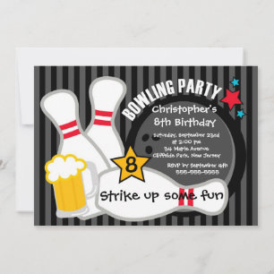 Cartes d'invitation pour l'anniversaire des garçon