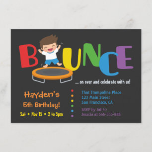 Cartes d'invitation pour l'anniversaire des garçon
