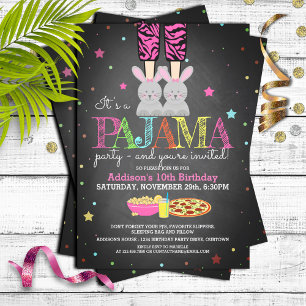 Cartes d'invitation pour l'anniversaire d'une soir