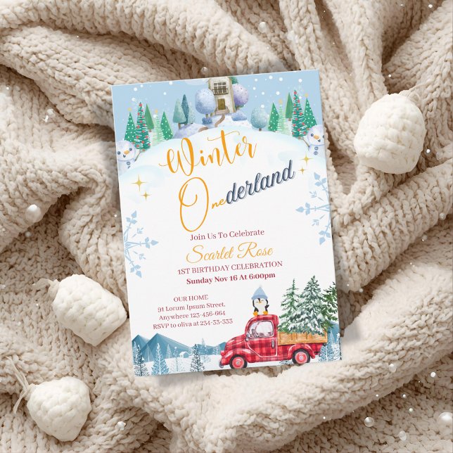 Cartes d'invitation pour le 1er anniversaire de Wi (Créateur téléchargé)