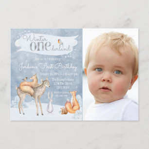 Cartes d'invitation pour le 1er anniversaire de Wi