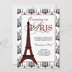 Cartes d'invitation pour le bal de promo à Paris