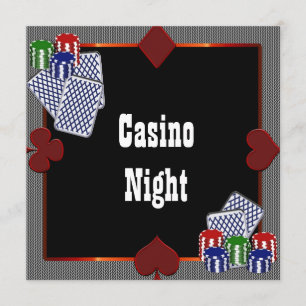 Cartes d'invitation pour le bal de promo du casino