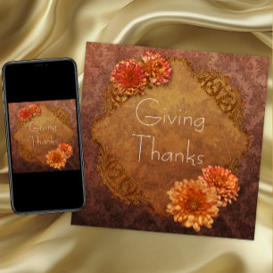 Cartes d'invitation pour le dîner de Thanksgiving