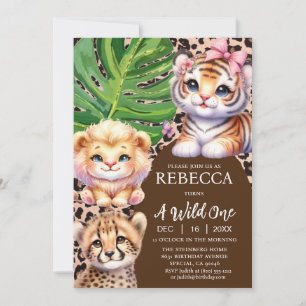 Cartes d'invitation pour le premier anniversaire d