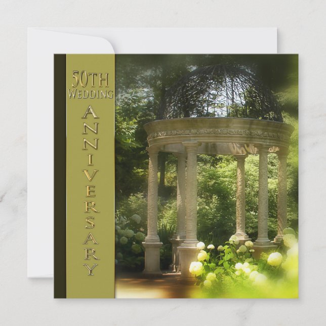 Cartes d'invitation pour les 50 ans de mariage - G (Devant)