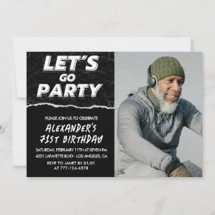 Cartes d'invitation pour les 71 ans Hommes Photo n