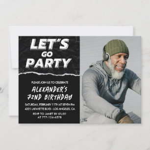 Cartes d'invitation pour les 72 ans Hommes Photo