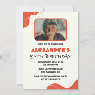 Cartes d'invitation pour les 85 ans Modernes Photo