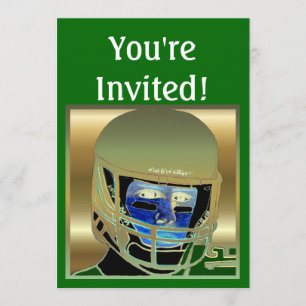 Cartes d'invitation pour les enfants de football