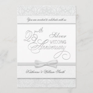 Cartes d'invitation pour les Noces d'argent, 25e a
