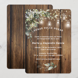 Cartes d'invitation pour l'inauguration d'une mais