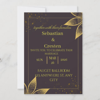 Cartes d'invitation pour mariage