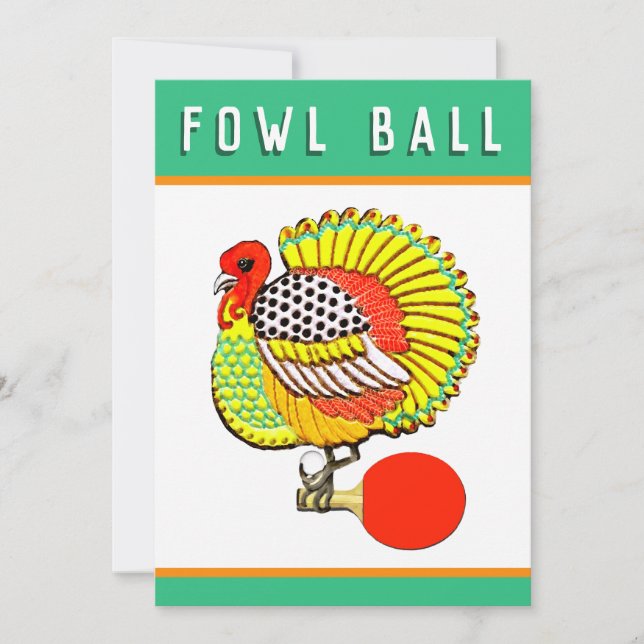 Cartes d'invitation pour Thanksgiving (Devant)