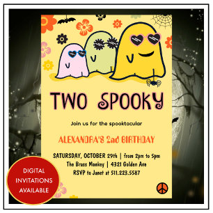 Cartes d'invitation pour un 2ème anniversaire Hall