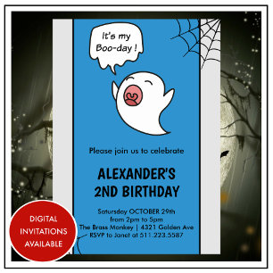 Cartes d'invitation pour un 2ème anniversaire Hall